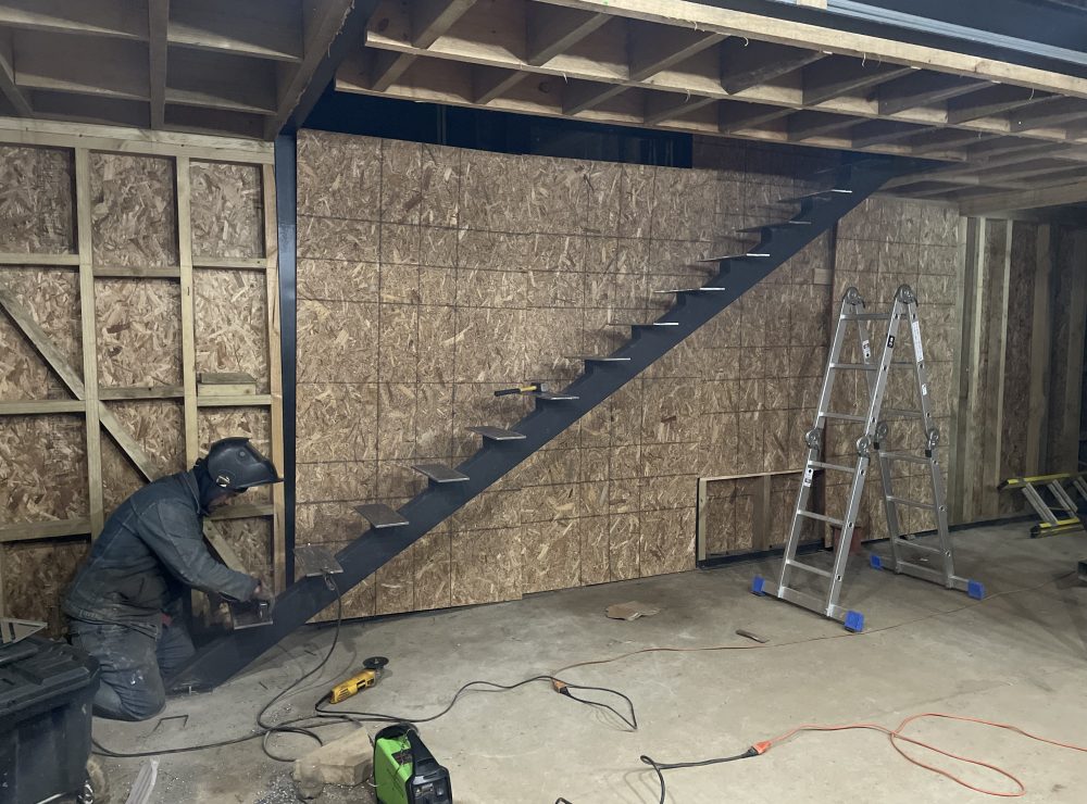 Construcción escalera 1 Construcción escalera 1